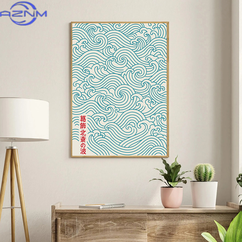 Japanese Tokyo Lifestyle - AZNM Japanische Wellen Hokusai Poster Tokyo