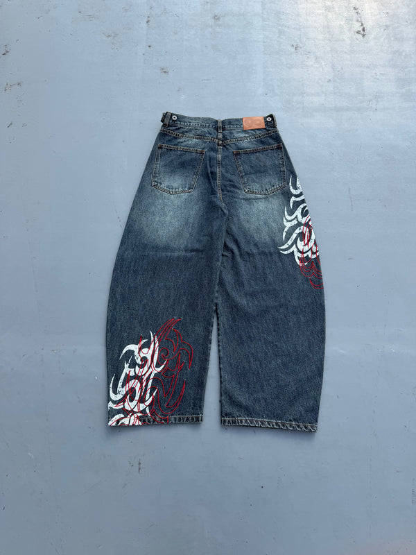 Harajuku Gothic Y2K Denim-Hose – Japanese Lifestyle Goods Bewertung und Preis