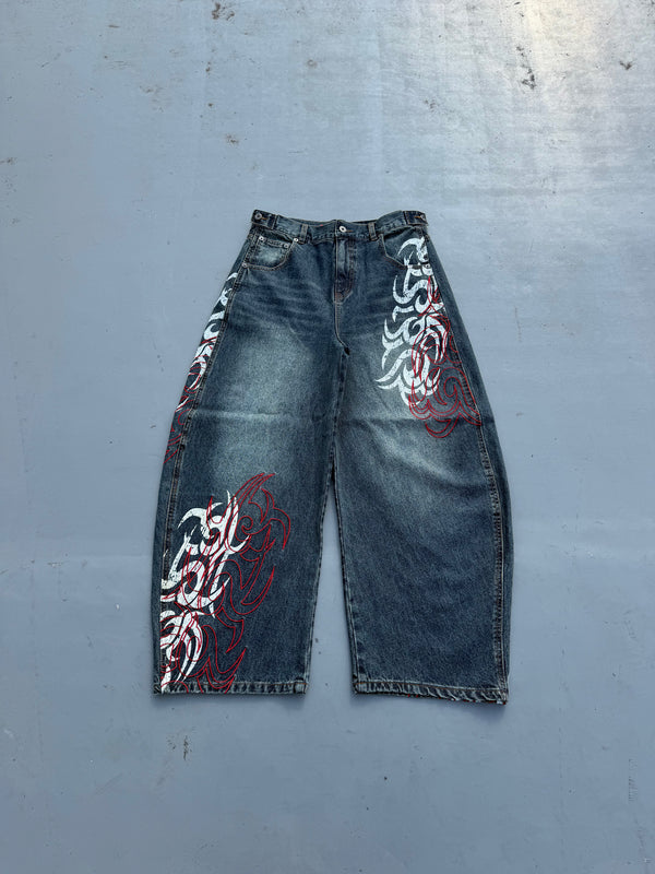 Harajuku Gothic Y2K Denim-Hose – Japanese Lifestyle Goods Bewertung und Preis