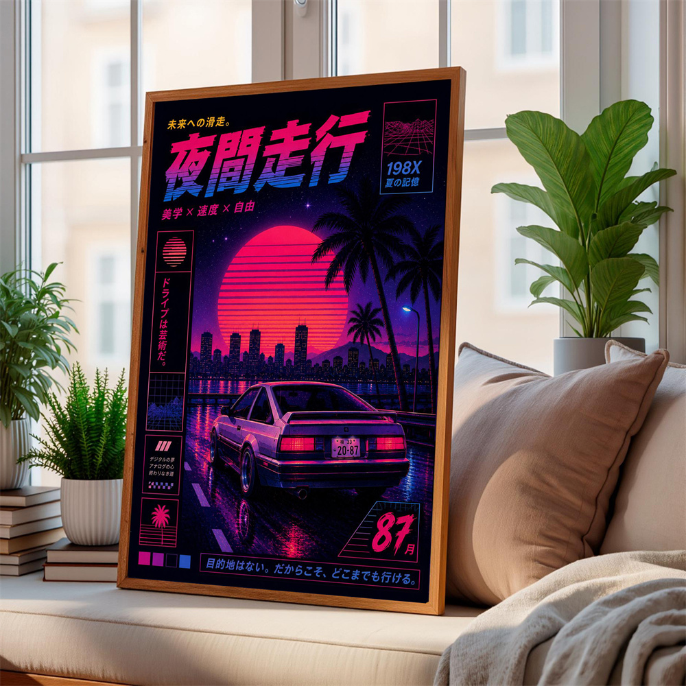 Hochwertiges Vintage-Autoposte – Japanese Tokyo Lifestyle Bewertung und Preis